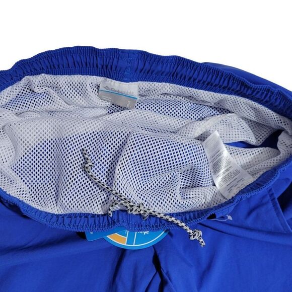Columbia PFG Swim Trunks Men Size Small Omni-Shade Fishing Short Blue UPF 50 NEW - Picture 5 of 15